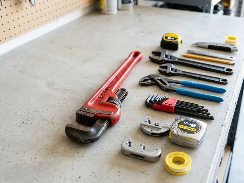 Professional plumbers in Wellman, TX equipped with top-tier tools for residential and commercial plumbing services.